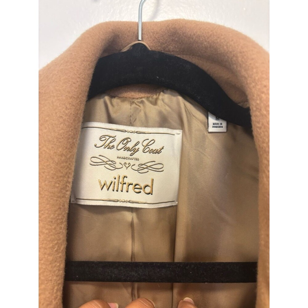 Like New Aritzia The Only Coat - Wool Cashmere Coat in Saville Brown Size Medium - Picture 4 of 8